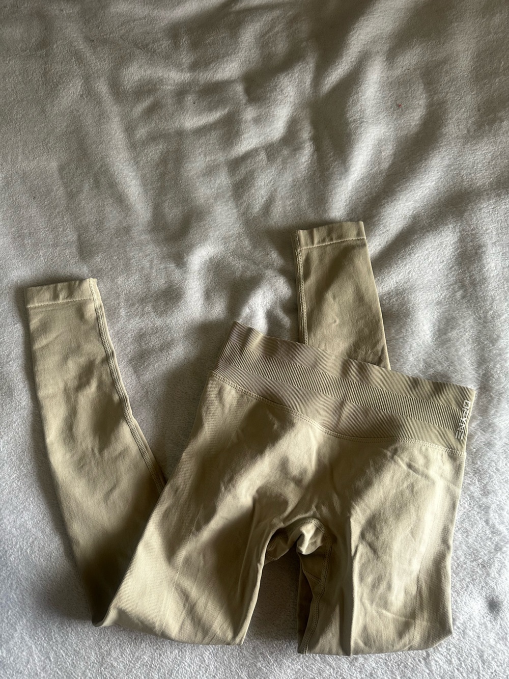 tan dfyne impact leggings XS
